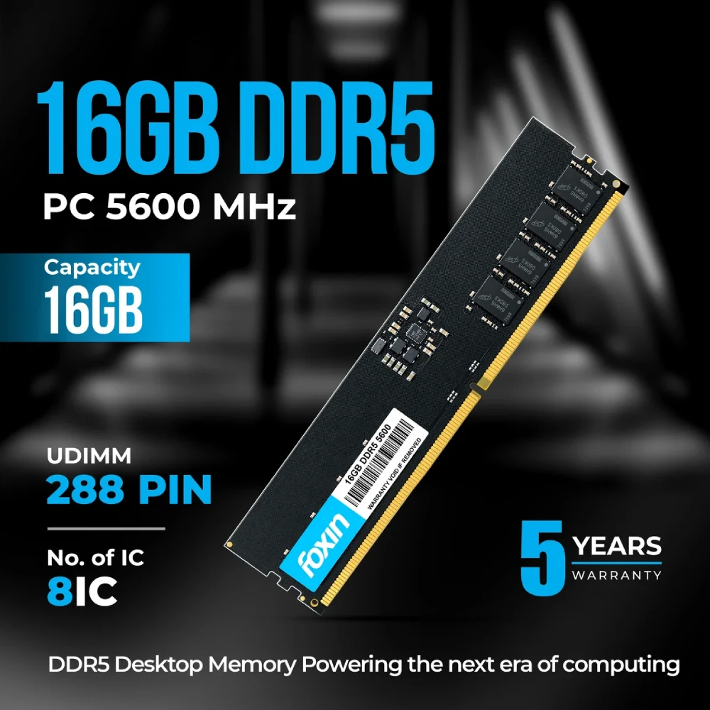 Foxin Desktop Ram 16GB DDR5 5600Mhz view 5